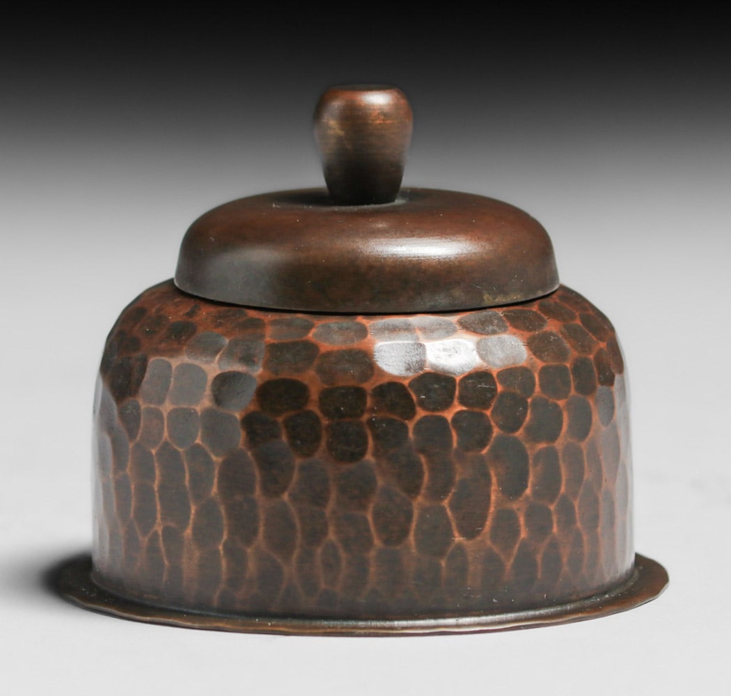 Roycroft Hammered Copper Inkwell c1920s (1 of 7)