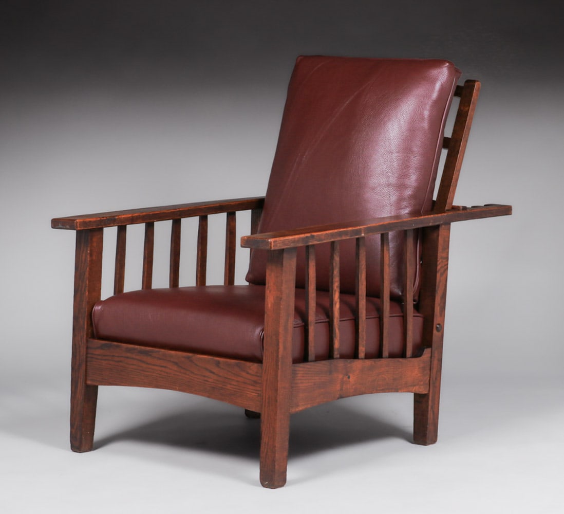 Grand Rapids Arts & Crafts Morris Chair c1905 (1 of 2)