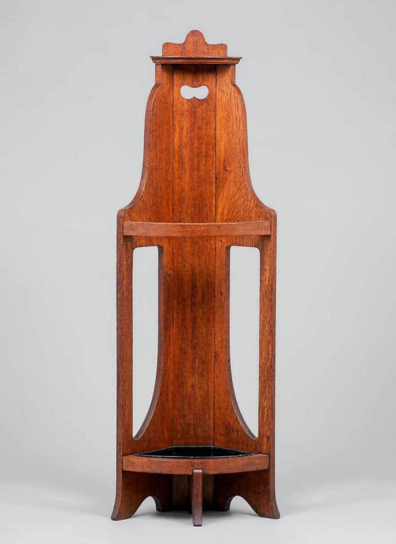 Grand Rapids Cutout Corner Umbrella Stand c1905 (1 of 6)