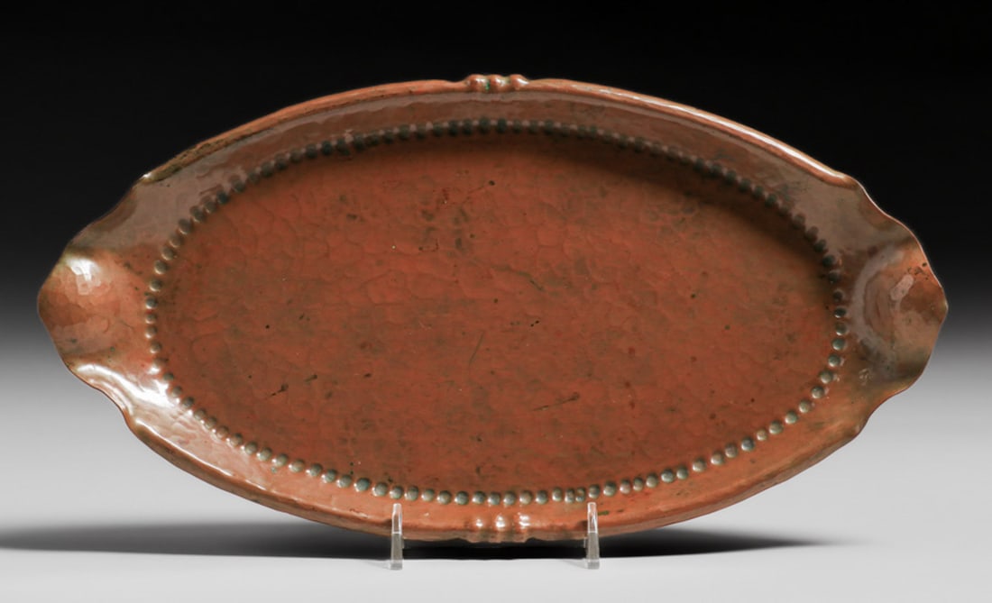 Conrad Fehn - German Hammered Copper Tray c1905 (1 of 5)
