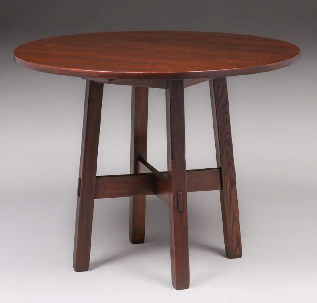 Stickley Brothers 38"d Table c1910 (1 of 3)