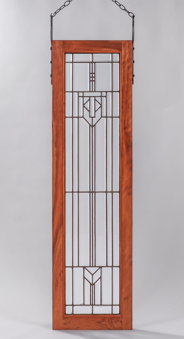 Arts & Crafts Prairie School Leaded Glass Window c1910 (1 of 12)