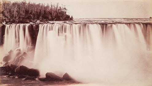 Antique Photograph of Niagara Falls 1884