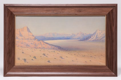 George Elbert Burr (1859-1939) Watercolor "Death Valley, California" 1911
