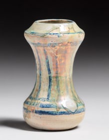 Pewabic Pottery Iridescent Corseted Vase c1920s