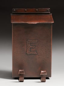 Dirk van Erp Hammered Copper Mailbox c1920s