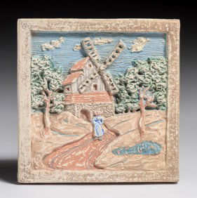 Moresque Tile Co - Oakland Dutch Windmill Tile c1920s