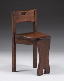 Stickley Brothers #324 1/2 Cutout Game Chair c1910