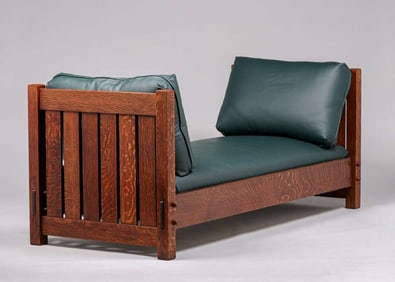 Gustav Stickley Knock-Down Evenarm Daybed c1904