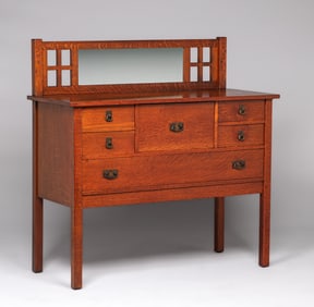 L&JG Stickley Six-Drawer Sideboard c1910