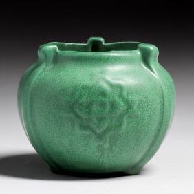 Weller Bedford Matte Green Vase c1910