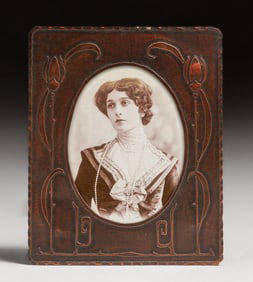 Early Craftsman Studios - Brooklyn, NY Acid-Etched Picture Frame c1917-1920