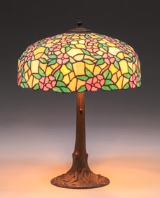 Chicago  Mosaic Leaded Glass Lamp c1910