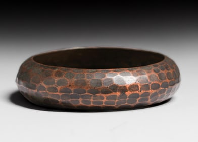 Craftsman Studios Hammered Copper Coaster c1930