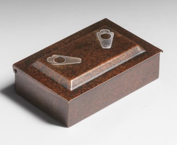 Heintz #4099 Sterling on Bronze Box c1920s