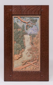 Moresque Tile - Oakland Yosemite Vernal Falls Tile c1920s