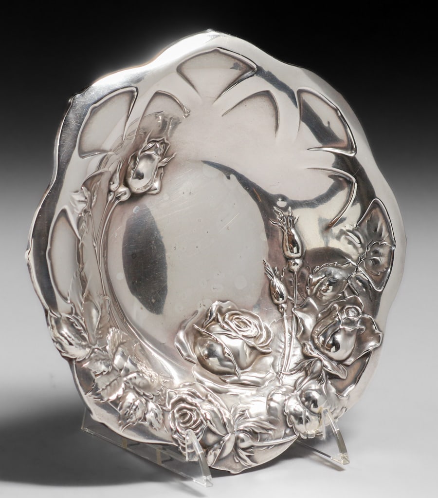 Antique International Sterling Art Nouveau Tray c1910 (1 of 5)