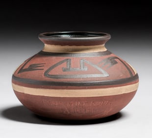 Clifton Pottery #212 Indianware Vase c1910