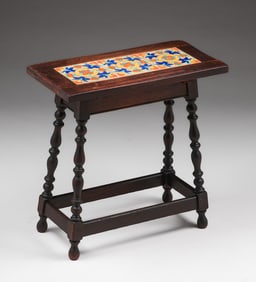 D&M - Los Angeles Spanish Revival Tile-Top Table c1920s