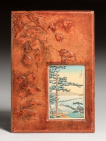 Elizabeth Burton - Santa Barbara Hand-Tooled Leather Picture Frame c1910