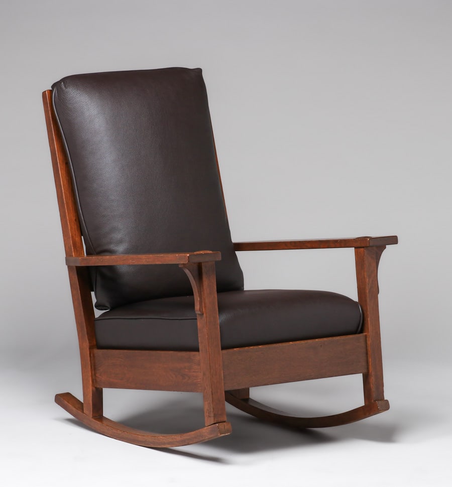 Large Gustav Stickley #319 Rocker c1912-1915 (1 of 3)