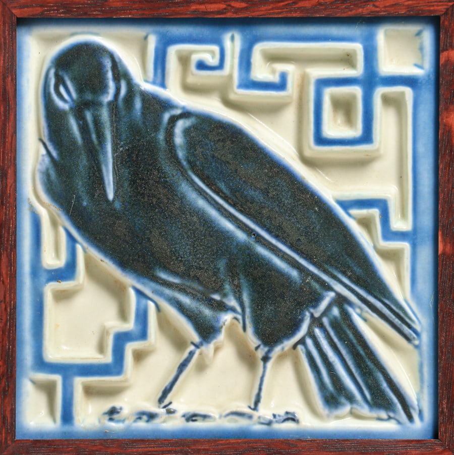 Rookwood Pottery #1794 Rook Tile 1940 (1 of 5)