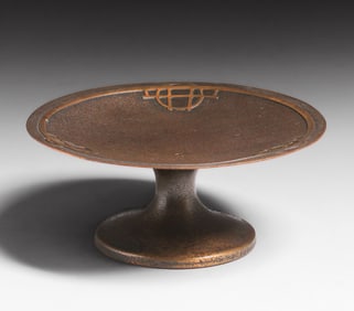 Silvercrest #2102 Bronze Overlay Compote c1920s