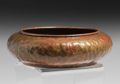 Dirk van Erp - Darcy Gaw Hammered Copper Warty Bowl c1910