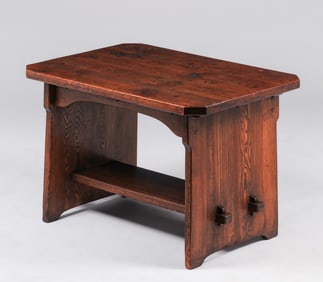 Early Limbert #108 Chestnut Mortised, Tenoned & Keyed Table c1903