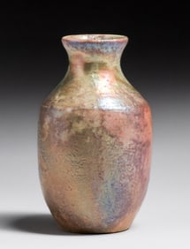 Pewabic Pottery Iridescent Mottled Vase c1920s