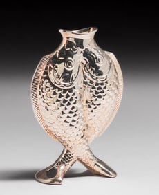 Christofle Silverplate "Double-Fish" Vase c1920s.