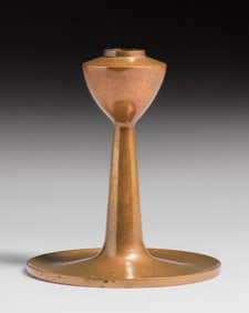Jarvie - Chicago Rare Lambda Bronze Candlestick c1910