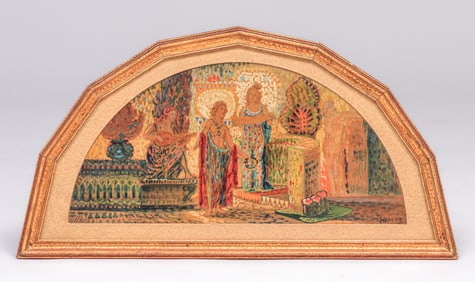 Early  Arts & Crafts Period Painting c1890s