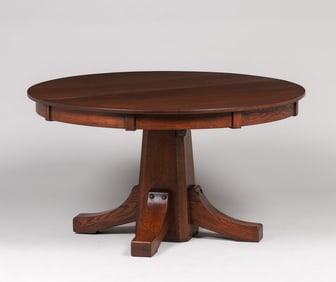 Stickley Brothers 54"d Dining Table c1910