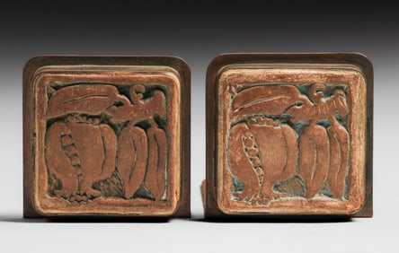 Batchelder Tile - Potter Studios Bookends c1920s