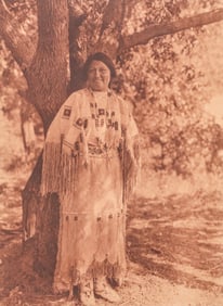 Edward Curtis Photogravure "Cheyenne Costume" 1927