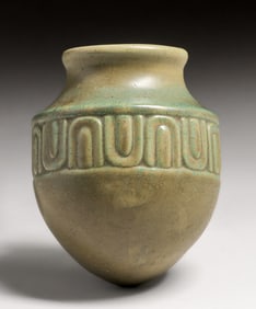 Fulper Pottery Matte Green Wall Pocket c1910s