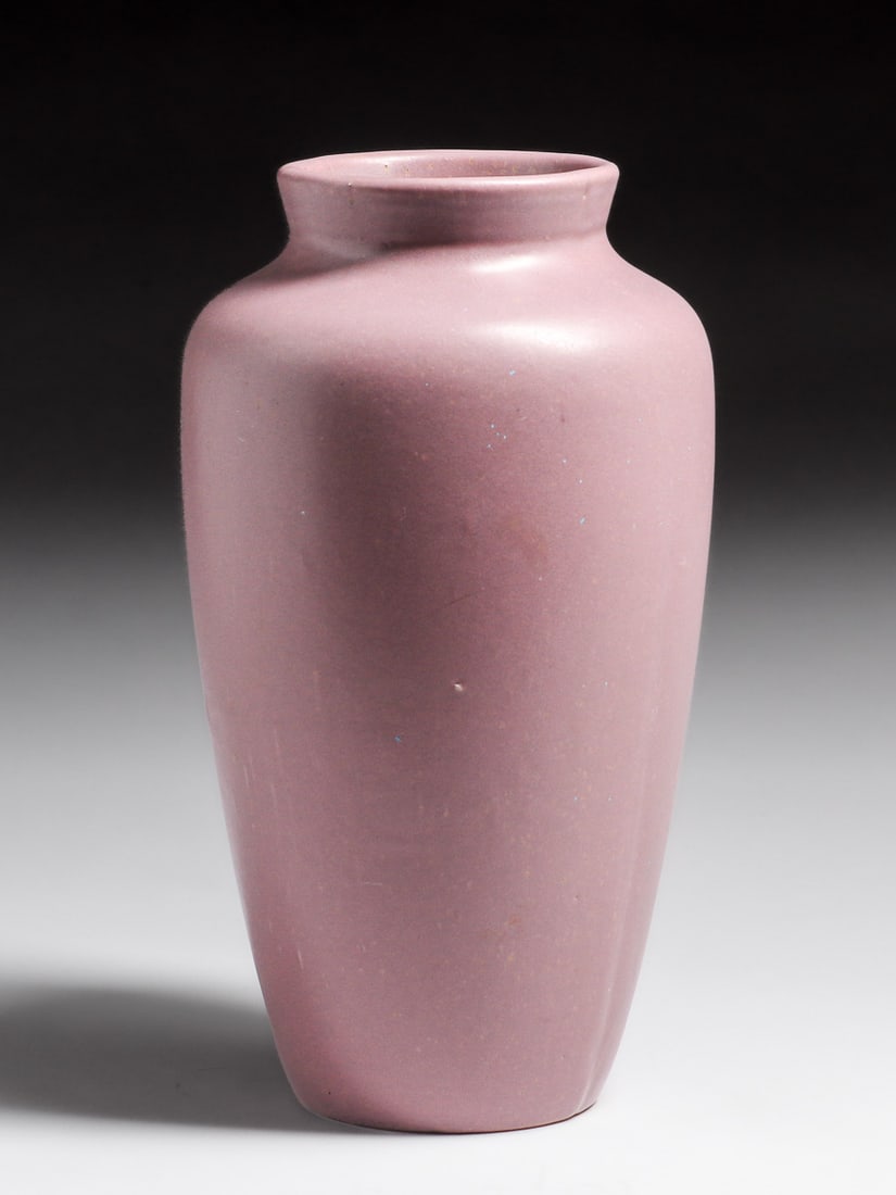 Zanesville Stoneware #37 Matte Lavendar Vase c1920s: Zanesville Stoneware #37 Matte Lavendar Vase c1920s. Marked only with "37". Perfect condition. 11.5"h x 5.75"d. FREE NATIONWIDE SHIPPING for all of your purchases at our Two Day Auction within the low