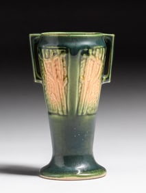 Red Wing Panel Art Pottery Vase after 1926