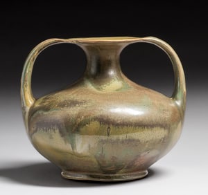 Red Wing Nokomis Two-Handled Vase after 1926