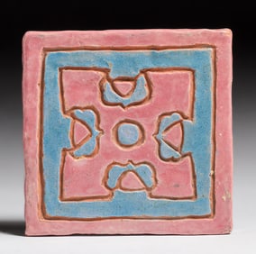 California Faience Berkeley High School Student Tile c1930s