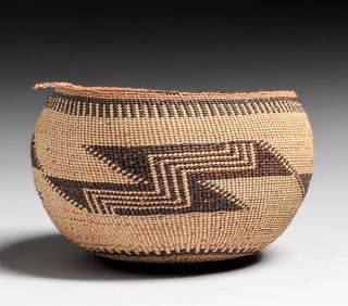 Native American Basket - Northern California Possibly Hupa c1910s
