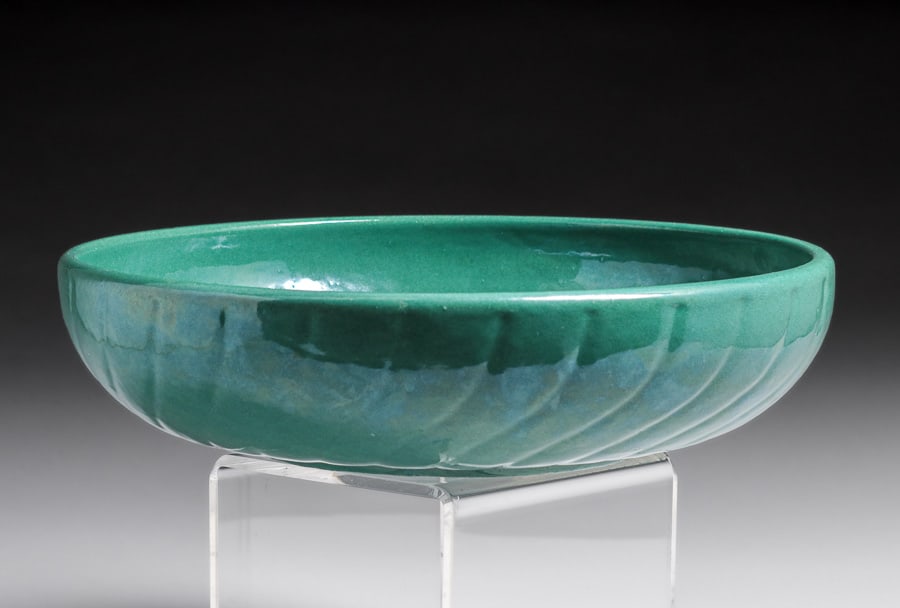 Garden City Pottery Jade Green Centerpiece Bowl c1930s (1 of 5)