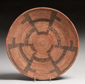 Native American Basket Tray - Pomo Tribe c1900s