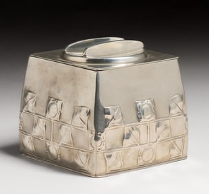 Liberty & Co Archibald Knox #0194 Pewter Biscuit Tin c1900s