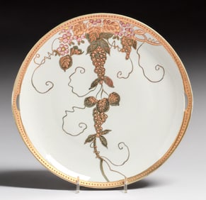 American Arts & Crafts Hand Decorated Porcelain Plate c1910