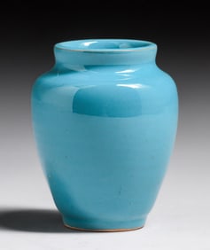 Small Bauer - Los Angeles Turquoise Vase c1920s