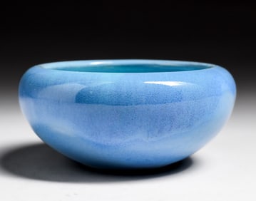 California Faience Small Blue Bowl c1920s