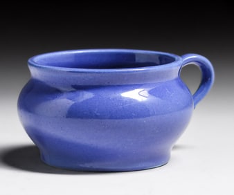 West Coast Porcelain Blue One-Handled Cup c1920s