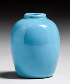 California Faience Turquiose Vase c1920s